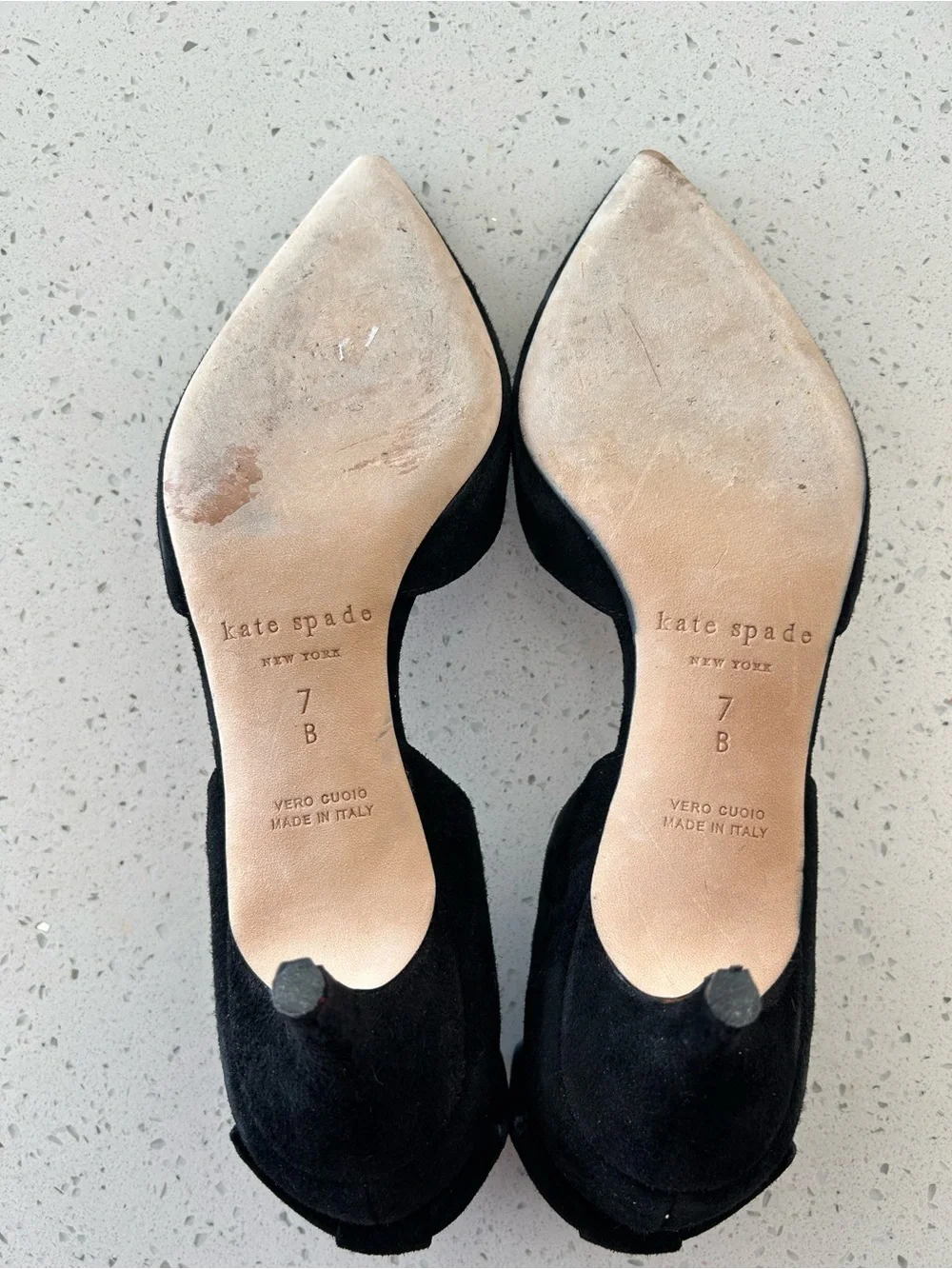 Kate Spade Kitten Heels with Bow on back Sz 7